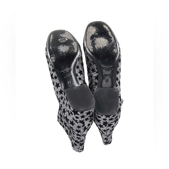 Saint Laurent Paris Star Print Ankle Boots | Size 37 - Picture 5 of 5